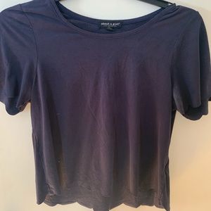 blue crop top